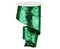 RG Ribbon: 2.5 Emerald Green Chunky Glitter Wired Ribbon for Bows, Wreaths, Crafts and Decoration - St. Patrick's Day, Christmas
